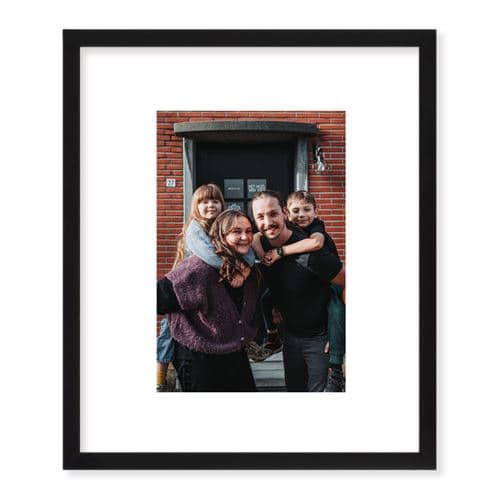 Ingelijste foto print met houten lijst